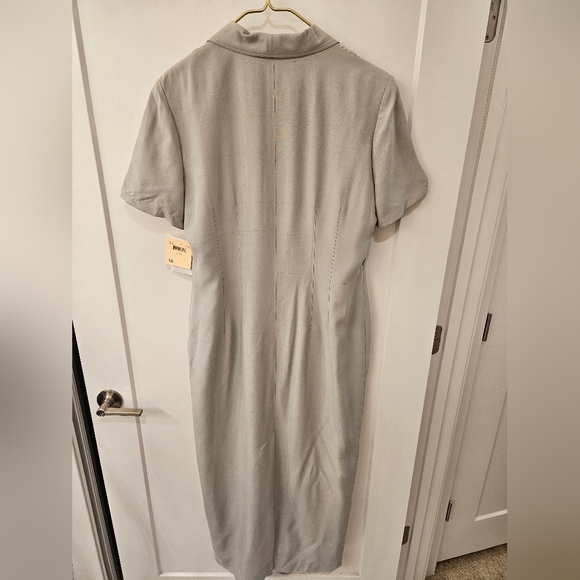 Vintage - Silk NWT Dana Buchman "Origami" Silk Lined Maxi Dress - Size 16 - Picture 12 of 12